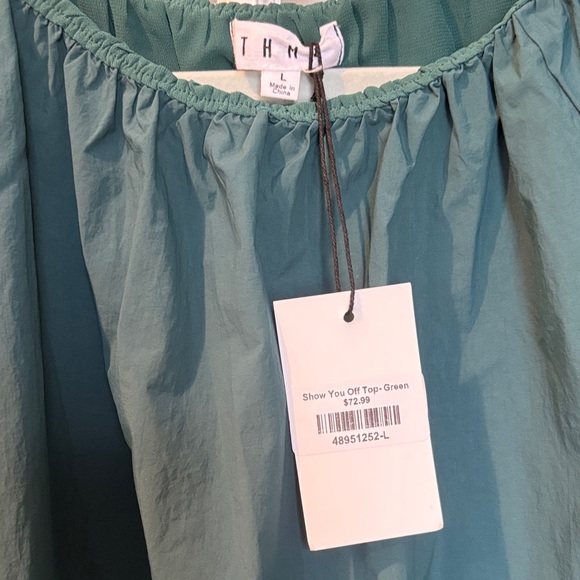 THML NWT Puff Sleeve Style Lightweight Blouse - Picture 2 of 12